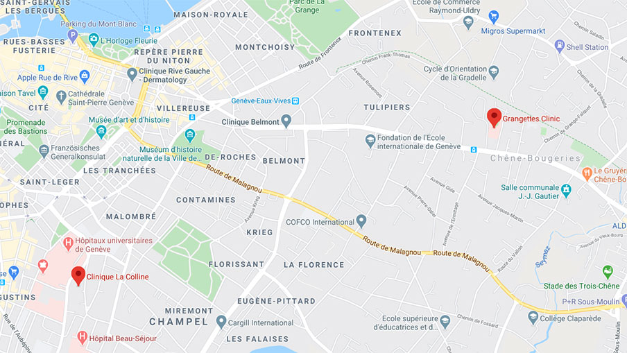 Klinik La Colline, Avenue Beau-Séjour 6, 1206 Genève